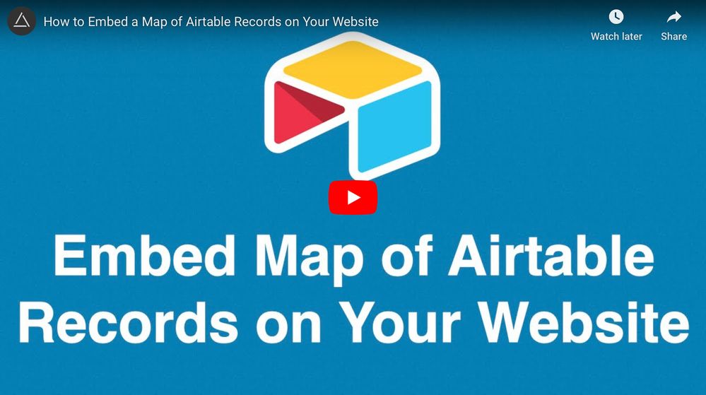 Embed Map of Airtable Records on Your Website