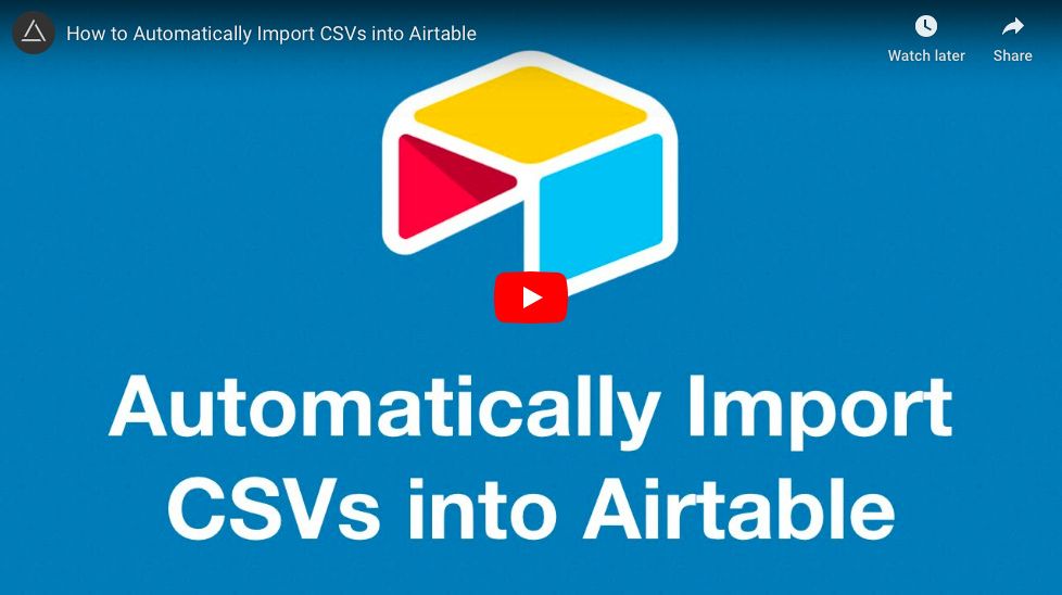 Automatically Import CSVs into Airtable