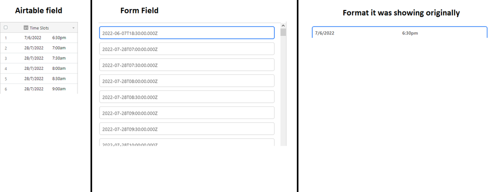 Airtable Form Error