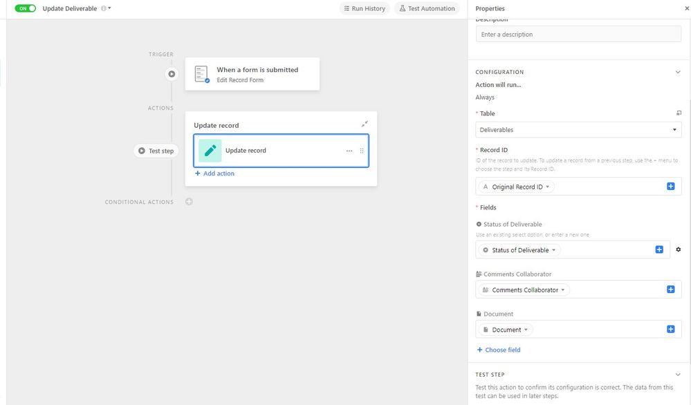 Automation Form