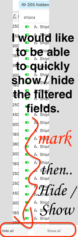 showhidefilteredfields