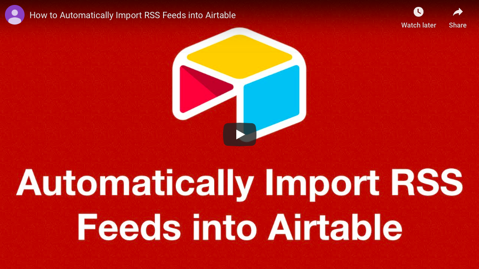 Automatically Import RSS Feed to Airtable