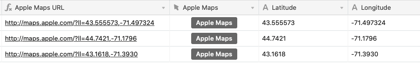 Apple Maps button