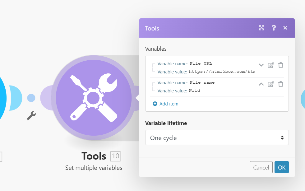 Variable lifetime