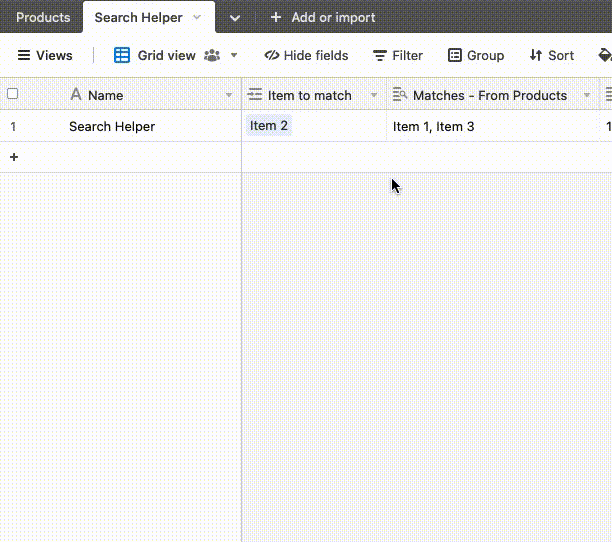 Find matches