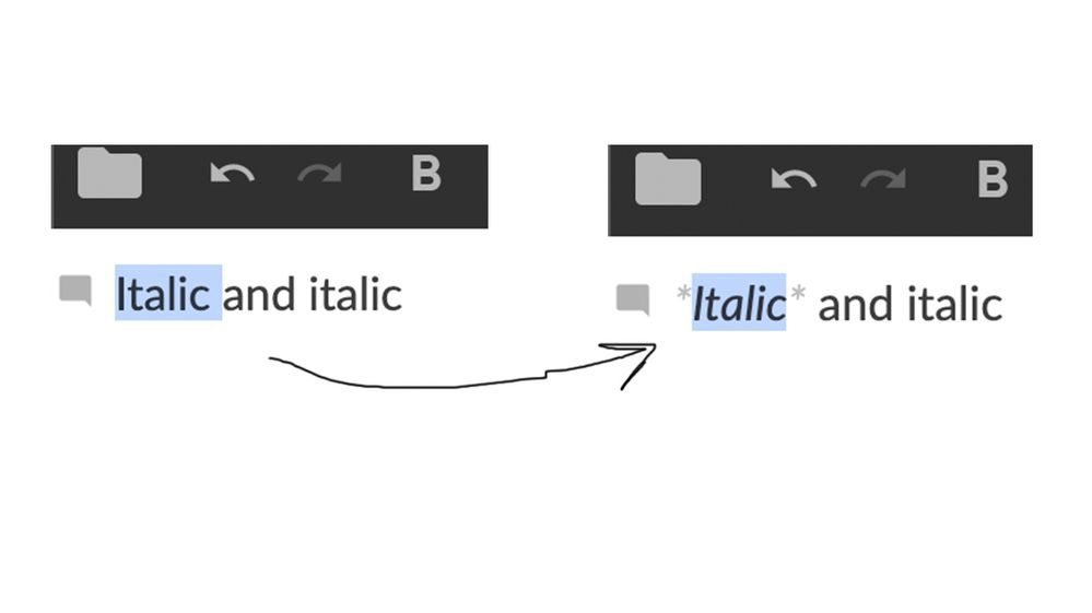 italic