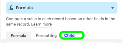 Show Parent and Child dependency