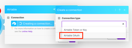 Selecting OAuth