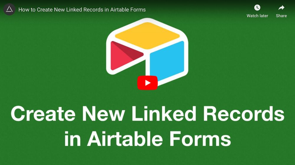 Create New Linked Records in Airtable Forms