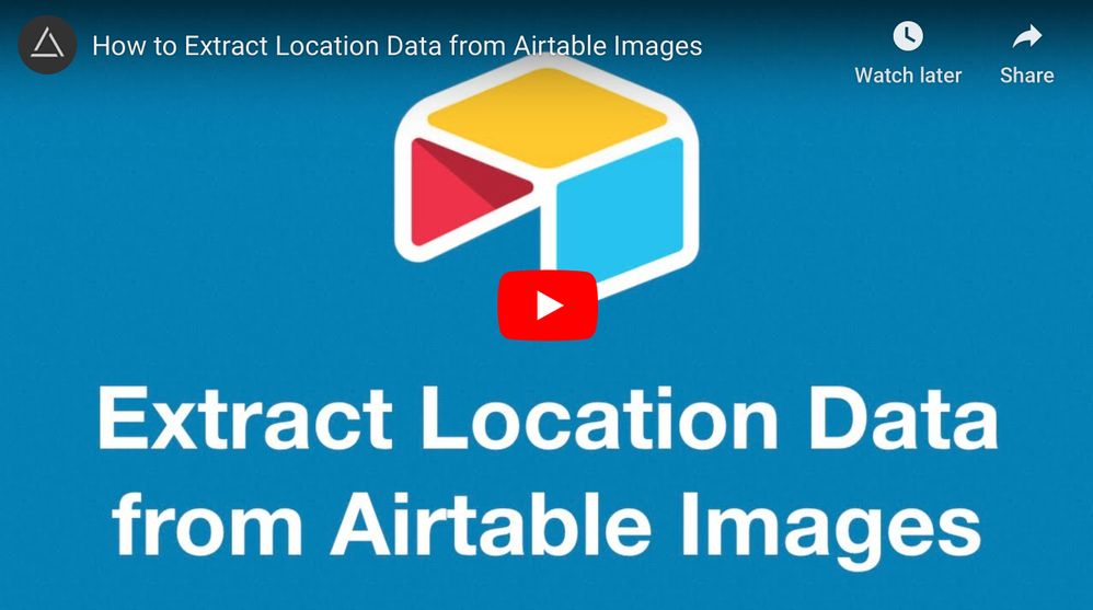 Extract Location Data from Airtable Images
