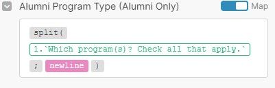alumni program type
